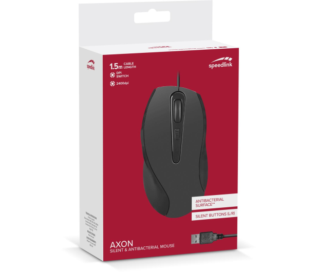 SPEEDLINK AXON Silent & Antibacterial SL-610009-RRBK - 1086051 - zdjęcie 6